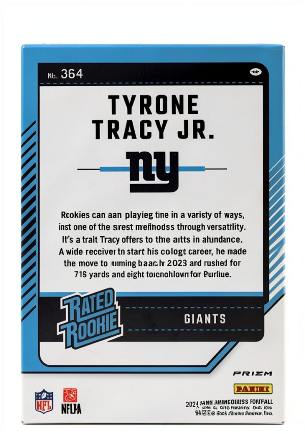 Panini NY Giants Tyrone Tracy Jr Card Sports-1