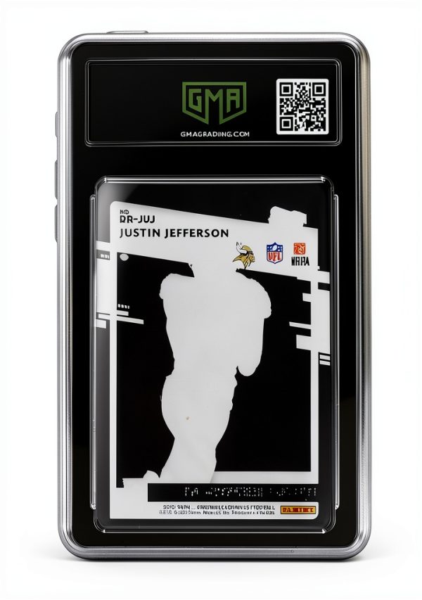 Justin Jefferson Rookie Card MINT 9 GMA Graded Panini-1