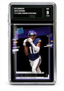 Justin Jefferson Rookie Card MINT 9 GMA Graded Panini-0