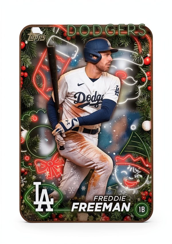 Dodgers Baseball Card Topps Photo Collectible-0