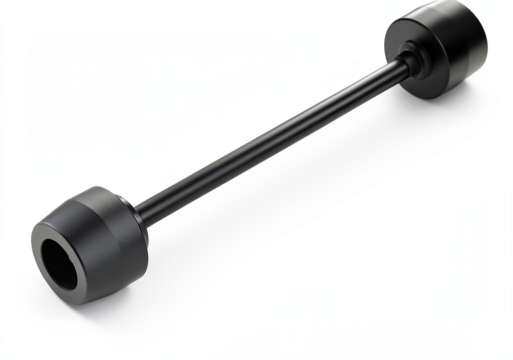 Fork slider installed on a dirt bike in a trail setting
