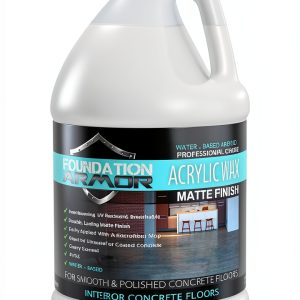 Armor Matte Concrete Floor Wax - Professional Grade, Durable, Water-Based - 1 Gallon-0