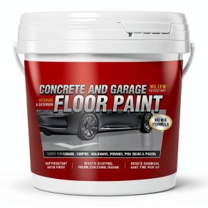 Epoxy Floor Coating Sea Gray 1 Gallon by YOA - Scratch-Resistant VOC-0