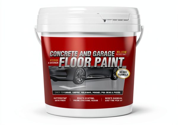 Epoxy Floor Coating Sea Gray 1 Gallon by YOA - Scratch-Resistant VOC-0