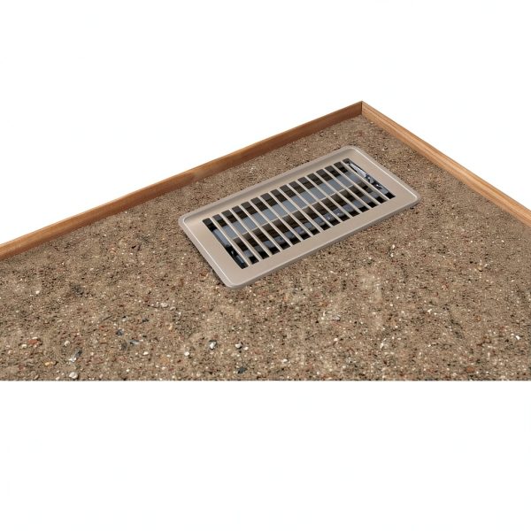 EZ-FLO 4 x 8 Inch Floor Register Vent Cover Brown Steel One-Way-3