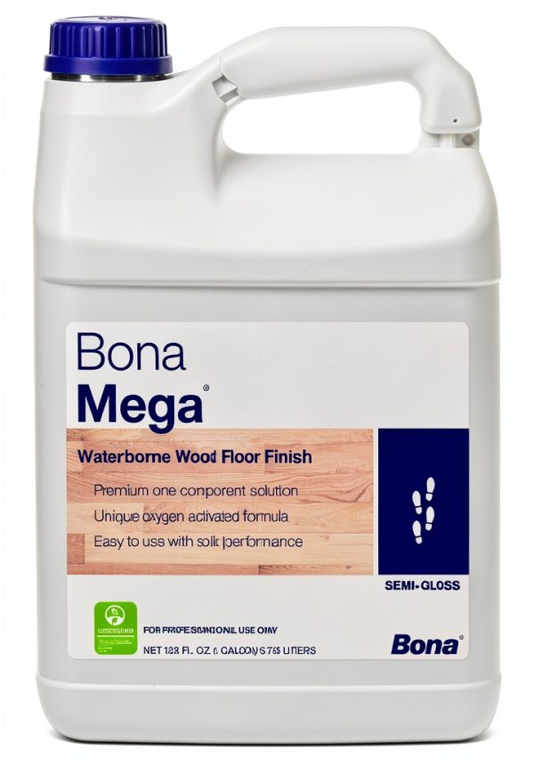 Bona Mega Semi Gloss 1 Gallon Floor Finish GREENGUARD Certified VOC-0