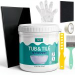Tub and Tile Refinishing Kit YKF Black Water‑Based Polyurethane 16 oz-0