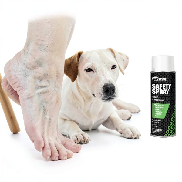 SlipDoctors Safety Spray - Clear Fine-Textured Anti Slip Spray - Pet & Barefoot Friendly Anti-Slip Spray for Wood Stairs, Vinyl, Laminate & Tile-2