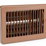 EZ-FLO 4 x 8 Inch Floor Register Vent Cover Brown Steel One-Way-0