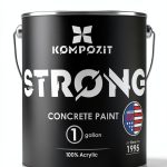 Dove Gray Floor Paint 1 Gallon KOMPOZIT Satin Finish Tire Resistant-0